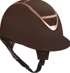 INT RIDING HELMET IRH® IR4G XLT Matte Brown Finish & Rose Gold Frame Helmet Hot