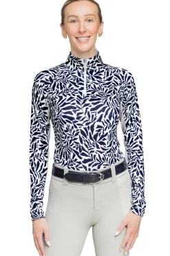 KASTEL DENMARK Ladies’ Eve Long Sleeve Shirt Black/White Climbing Vine