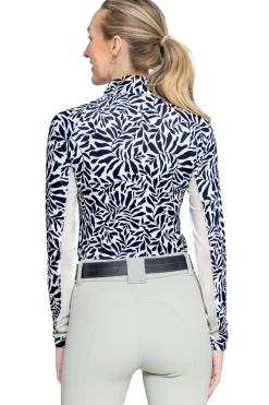 KASTEL DENMARK Ladies’ Eve Long Sleeve Shirt Black/White Climbing Vine