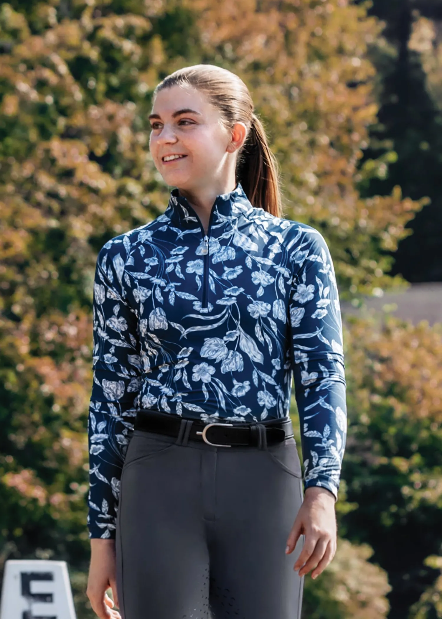 KASTEL DENMARK Ladies’ French Tulip Long-Sleeve Shirt - "Maeve" Sailor Blue