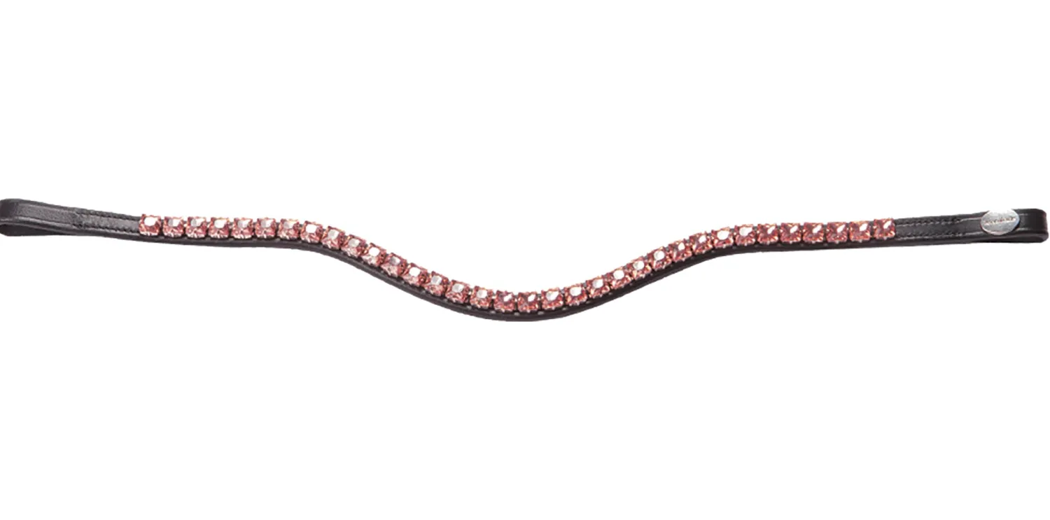 PEP-KAVALKADE Kavalkade Square Crystal Browband Rose Sale