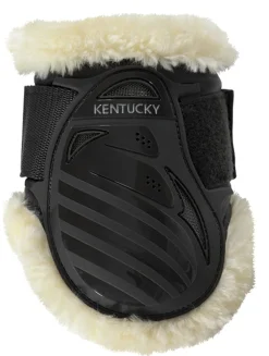 KENTUCKY HORSEWEAR Vegan Sheepskin Young Horse Fetlock Boots Black Discount
