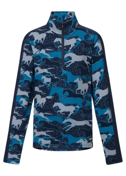 KERRITS ® Kids’ Plush Printed Fleece Half-Zip Top Clearance