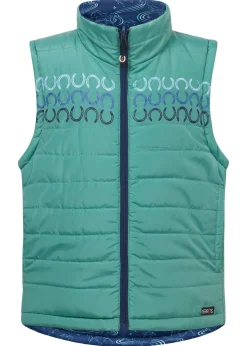 KERRITS ® Kids' Ride The Wind Reversible Quilted Vest Lapis/Aqualuxe Discount