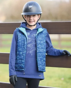 KERRITS ® Kids' Ride The Wind Reversible Quilted Vest Lapis/Aqualuxe Discount