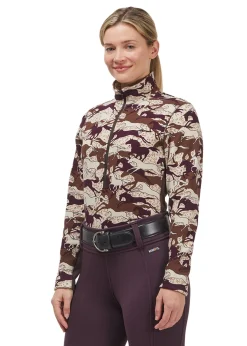 KERRITS ® Ladies’ Plush Printed Fleece Half-Zip Top Sale