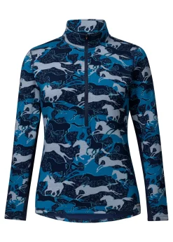 KERRITS ® Ladies’ Plush Printed Fleece Half-Zip Top Sale