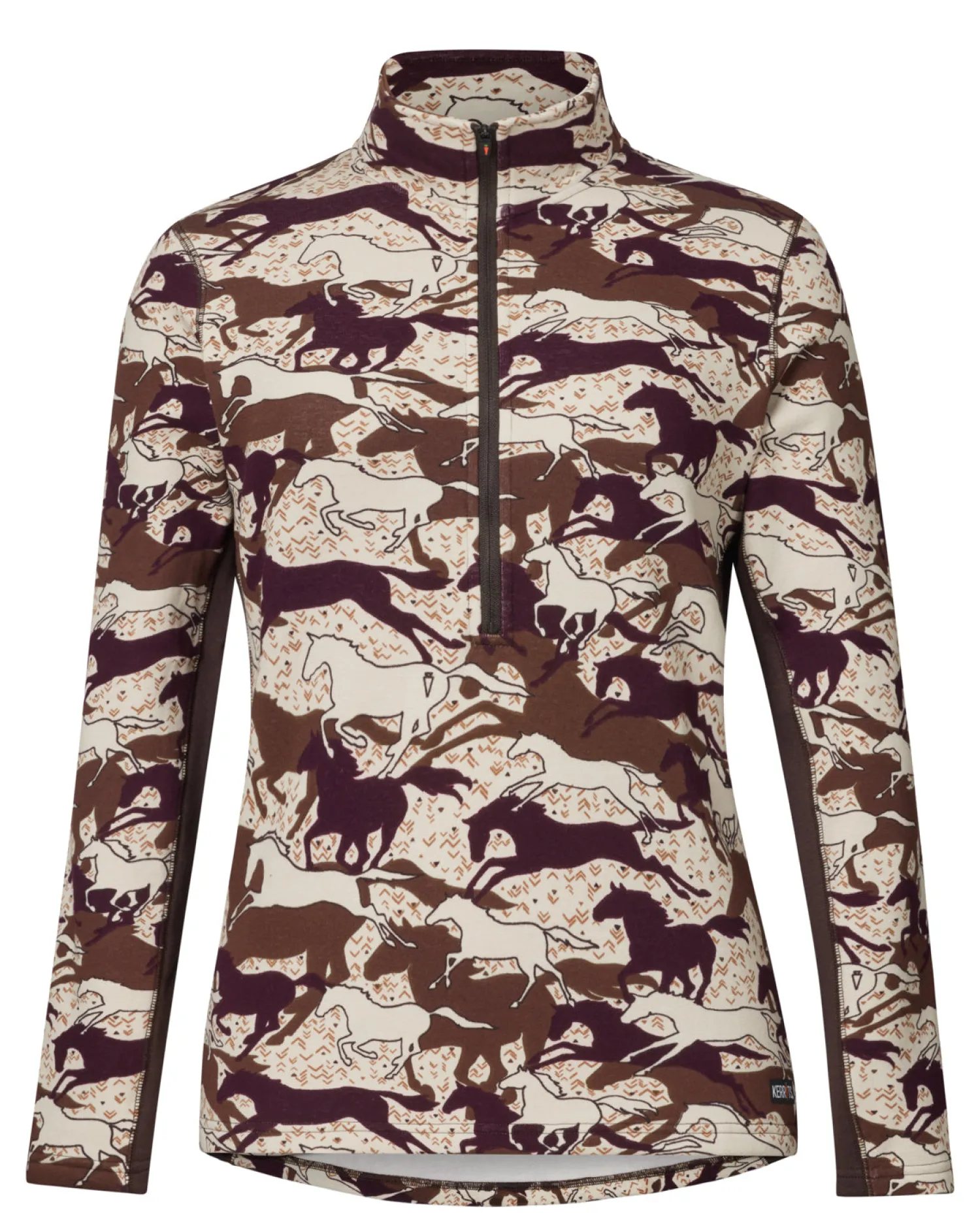 KERRITS ® Ladies’ Plush Printed Fleece Half-Zip Top Sale