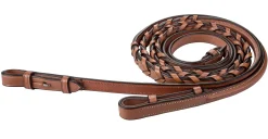 JPC EQUESTRIAN Laureate by Henri de Rivel Raised Fancy-Stitched Laced Reins Oakbark Best