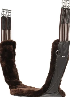 HORSE HEALTH TRADE LeMieux® Arika Simuwool Contoured Long Stud Girth Brown Best