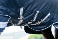 HORSE HEALTH TRADE LeMieux® Arika Storm-Tek 200 Gram Turnout Blanket with Leg Straps Navy/White/Navy Hot