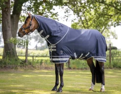 HORSE HEALTH TRADE LeMieux® Arika Storm-Tek 100 Gram Turnout Blanket Navy New