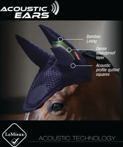 HORSE HEALTH TRADE LeMieux® Diamanté Acoustic Fly Hood New