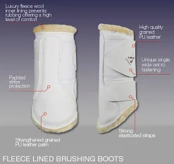 HORSE HEALTH TRADE LeMieux® Fleece-Lined Brushing Boots New