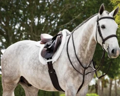 HORSE HEALTH TRADE LeMieux® Merino+ ProSorb Hunter Saddle Pad White/White Hot