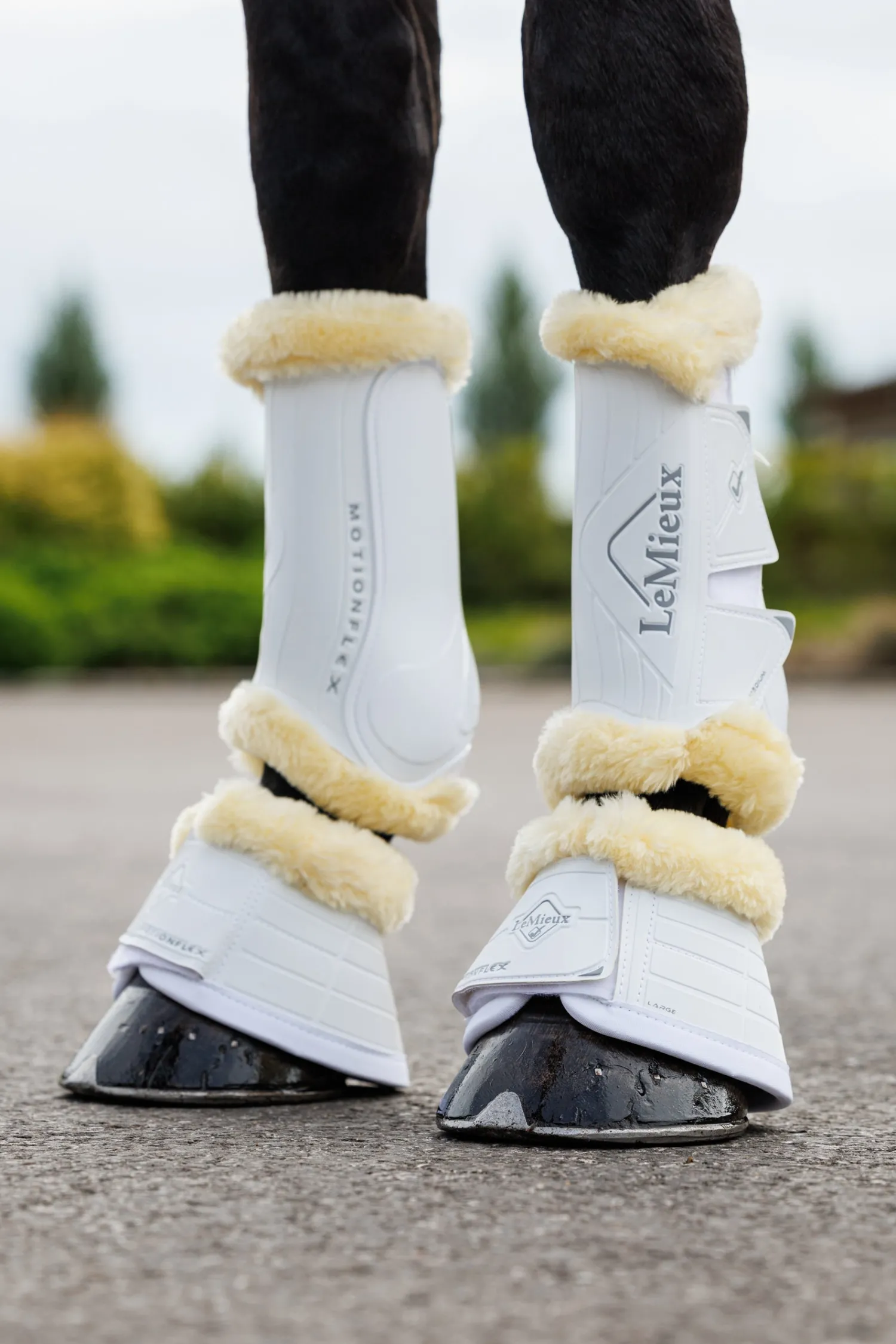 HORSE HEALTH TRADE LeMieux® Motionflex Overreach Boots with Simuwool Outlet