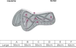 HORSE HEALTH TRADE LeMieux® X-Grip Half Pad Black Clearance