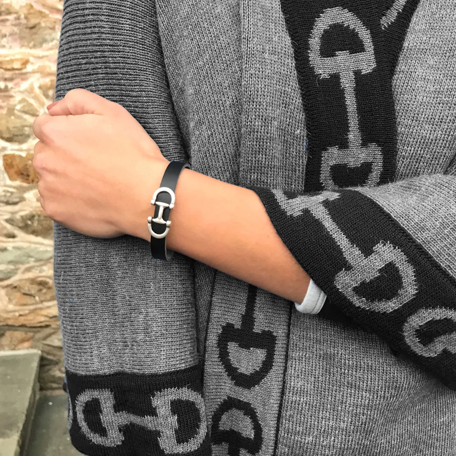 LTHR GOODS OF SPAIN Lilo Collections™ Bilbao Bit Bracelet New