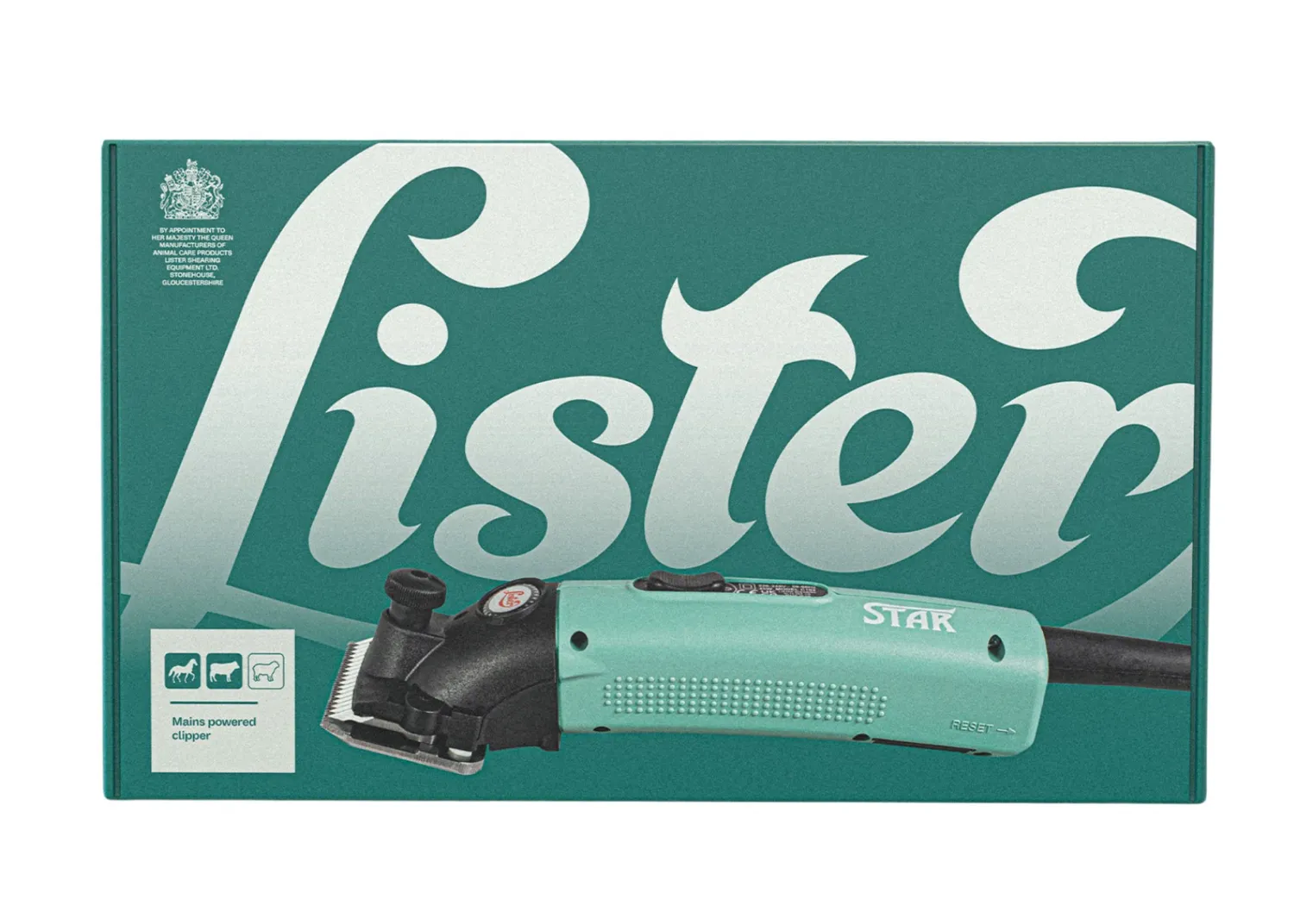 LISTER SHEARING EQUIPMENT Lister Star Clipper 1-Speed A2F/AC (Fine) Blade Green Clearance