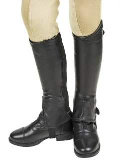 JPC EQUESTRIAN Léttia® Children’s London Leather Half Chaps Black Hot