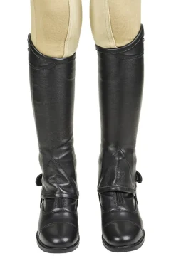 JPC EQUESTRIAN Léttia® Children’s London Leather Half Chaps Black Hot