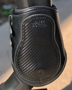 MAJYK EQUIPE ® Estrella Carbon Leather Fetlock Boots Black/Carbon Clearance