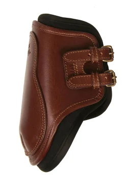 MAJYK EQUIPE ® Leather Hind Boot with Removable Impact Liners (Buckle Closure) Havana Brown Discount
