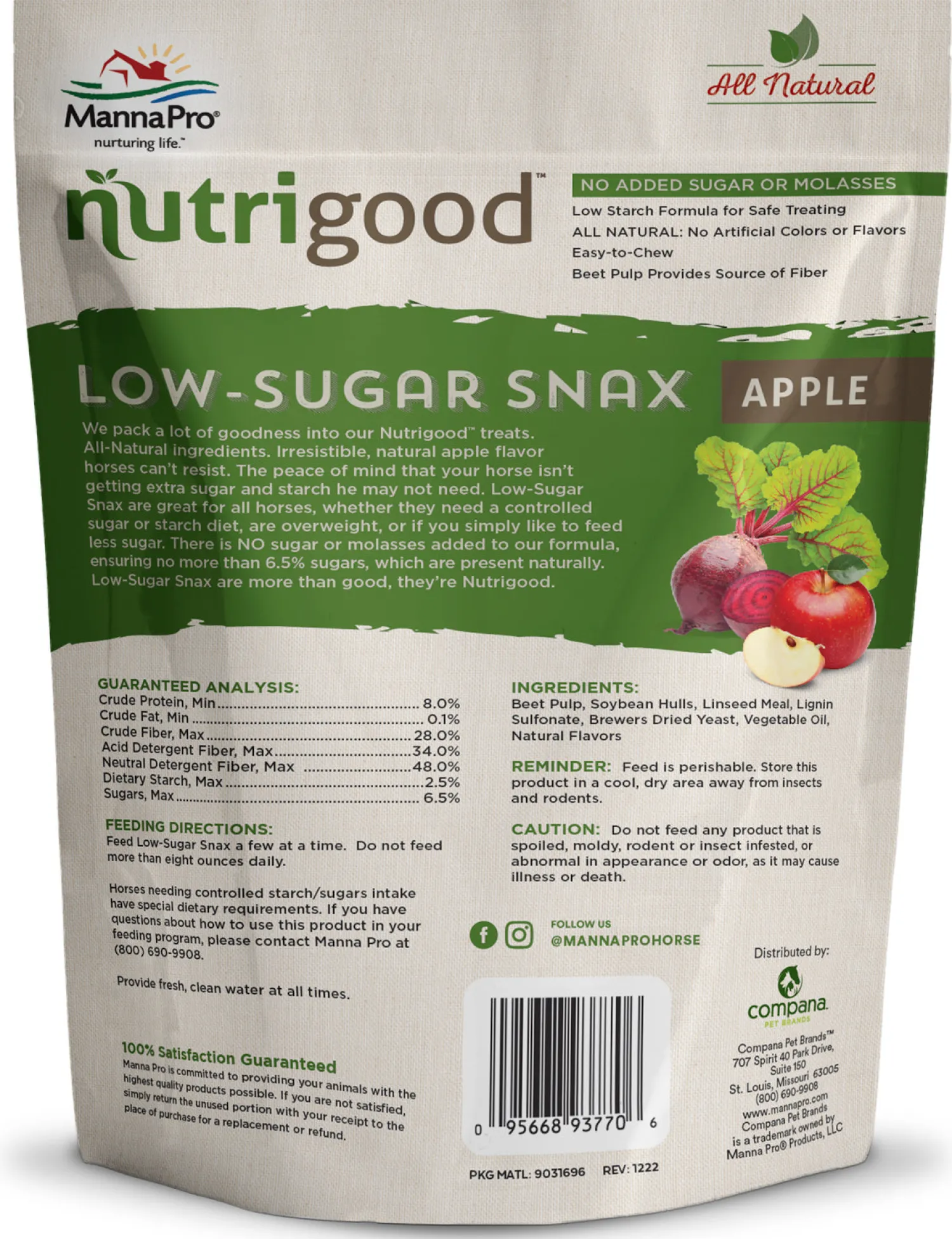 ANIMAL HEALTH INT Manna Pro® NutriGood™ Low Sugar Snax