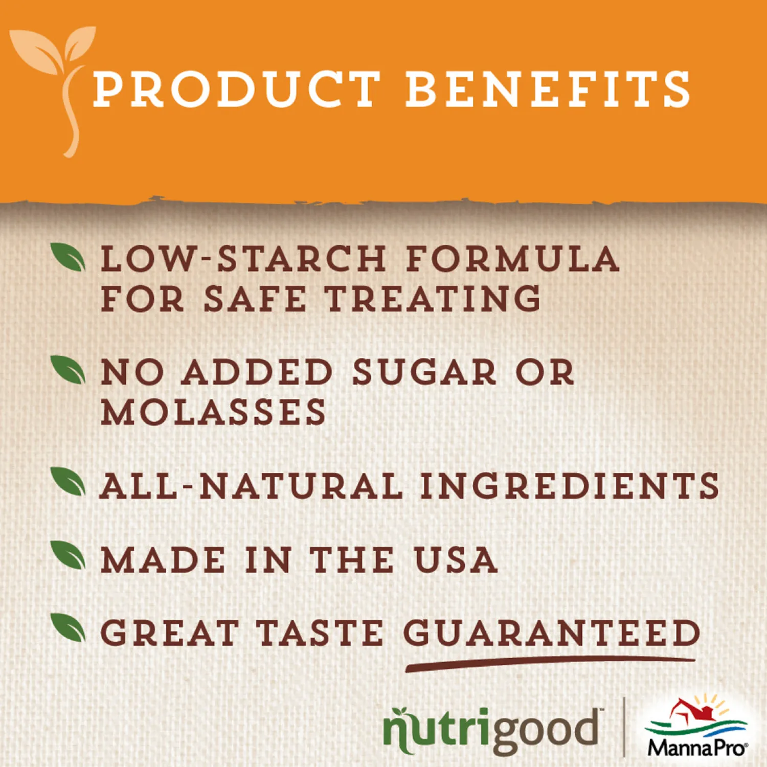 ANIMAL HEALTH INT Manna Pro® NutriGood™ Low Sugar Snax