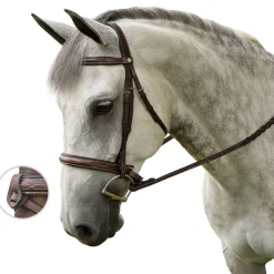 INT RIDING HELMET Marcel Toulouse Platinum Liza Hunter Derby Bridle Chocolate Best