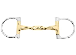 INT RIDING HELMET Marcel Toulouse Pony D-Ring Snaffle Bit with Lozenge German Silver New