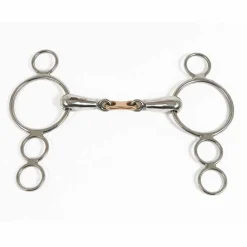 PARTRADE Metalab Double Jointed French Link Continental Gag Bit Stainless Steel Discount