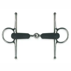 PARTRADE Metalab Jointed Rubber Full Cheek Snaffle Bit Stainless Steel Best