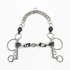 PARTRADE Metalab Jointed Twisted Short Lever Pelham Bit Stainless Steel Outlet