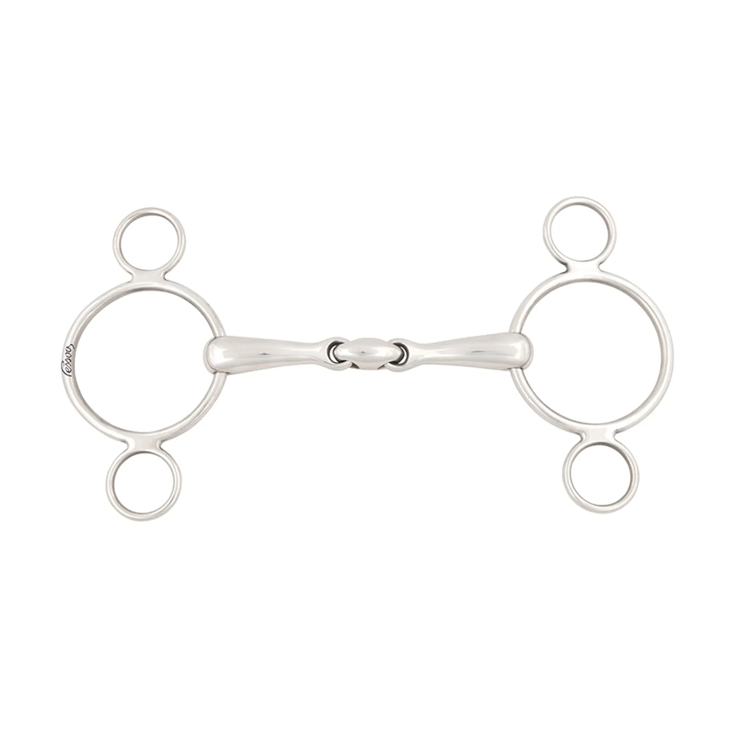 PARTRADE Metalab Magic System™ Double-Jointed French Link Continental Gag Bit Stainless Steel New