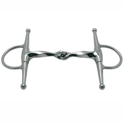 PARTRADE Metalab Twisted Full Cheek Snaffle Bit Stainless Steel Hot