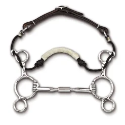 TOKLAT ORIGINALS Myler® 2-Ring Combination Bit Wide Barrel MB 02 Comfort Snaffle Stainless Steel