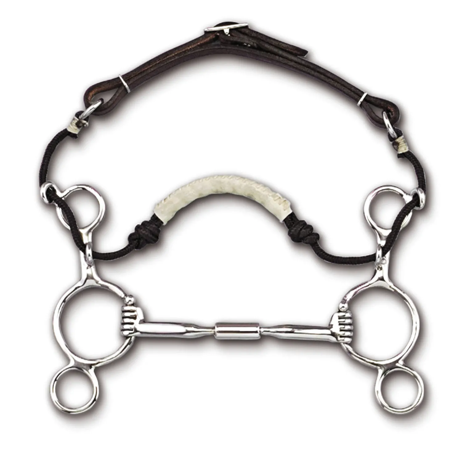 TOKLAT ORIGINALS Myler® 2-Ring Combination Bit Wide Barrel MB 02 Comfort Snaffle Stainless Steel