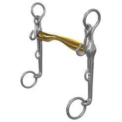 METLAR/NEUE SCHULE Neue Schule Pacifier Weymouth Bit - 16 mm mouth; 7 cm shanks Gold New