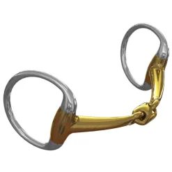 METLAR/NEUE SCHULE Neue Schule Tranz Angled Lozenge Eggbutt Bradoon - 14 mm mouth Gold Discount