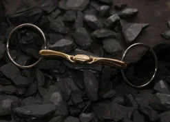 METLAR/NEUE SCHULE Neue Schule Turtle Top™ Flex™ Loose Ring Snaffle Bit (16mm) Salox Gold Clearance