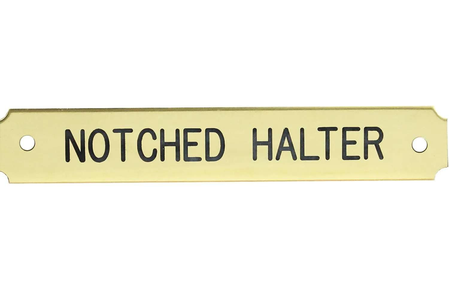 DOVER DROPSHIP Notched Corner Halter Nameplate - 1 or 2 lines Sale