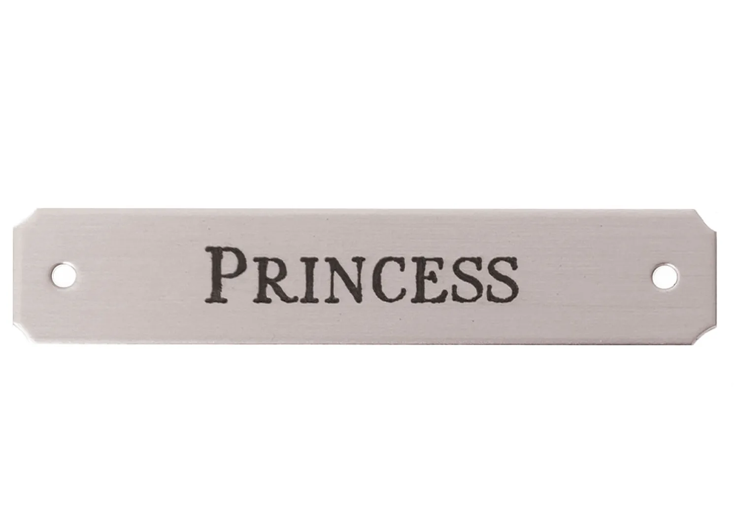 DOVER DROPSHIP Notched Corner Saddle Nameplate