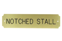 CRW Notched Stall Plate - 3 lines Outlet