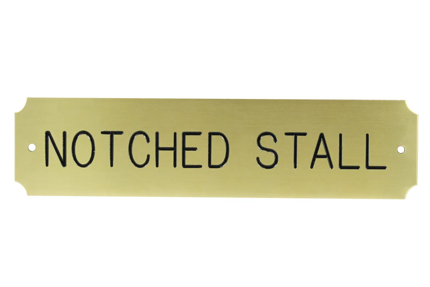 CRW Notched Stall Plate - 3 lines Outlet