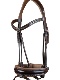 OTTO SCHUMACHER Bellevue Snaffle Bridle Chocolate