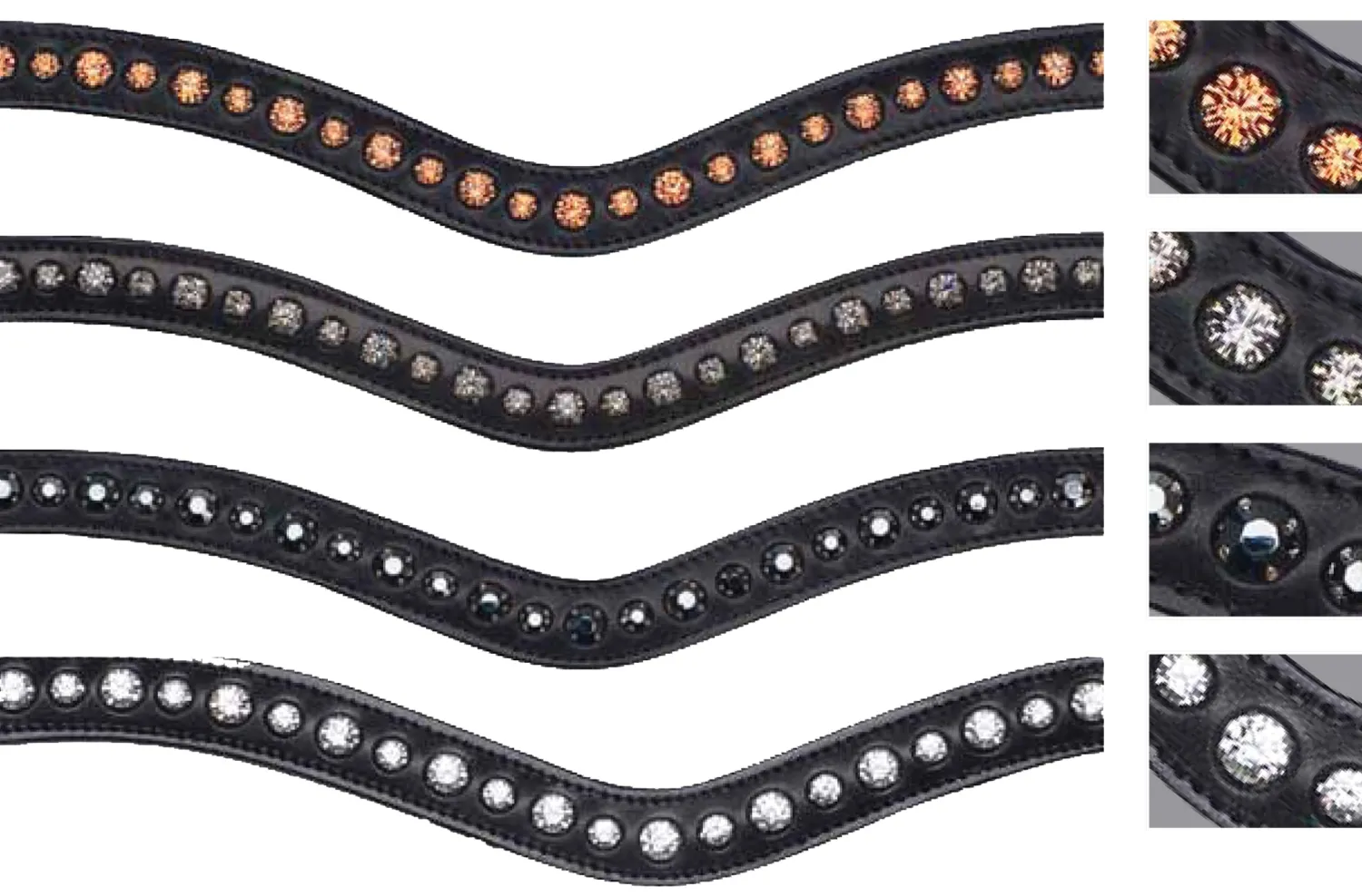 OTTO SCHUMACHER Fancy Stone Browband Hot