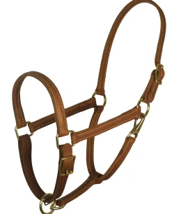 PERRIS LEATHER Perri’s® 7/8" Value Work Halter Chestnut Sale