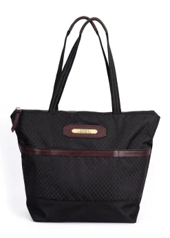 PERRIS LEATHER Perri’s® Champion Collection Tote with Nameplate Black Hot