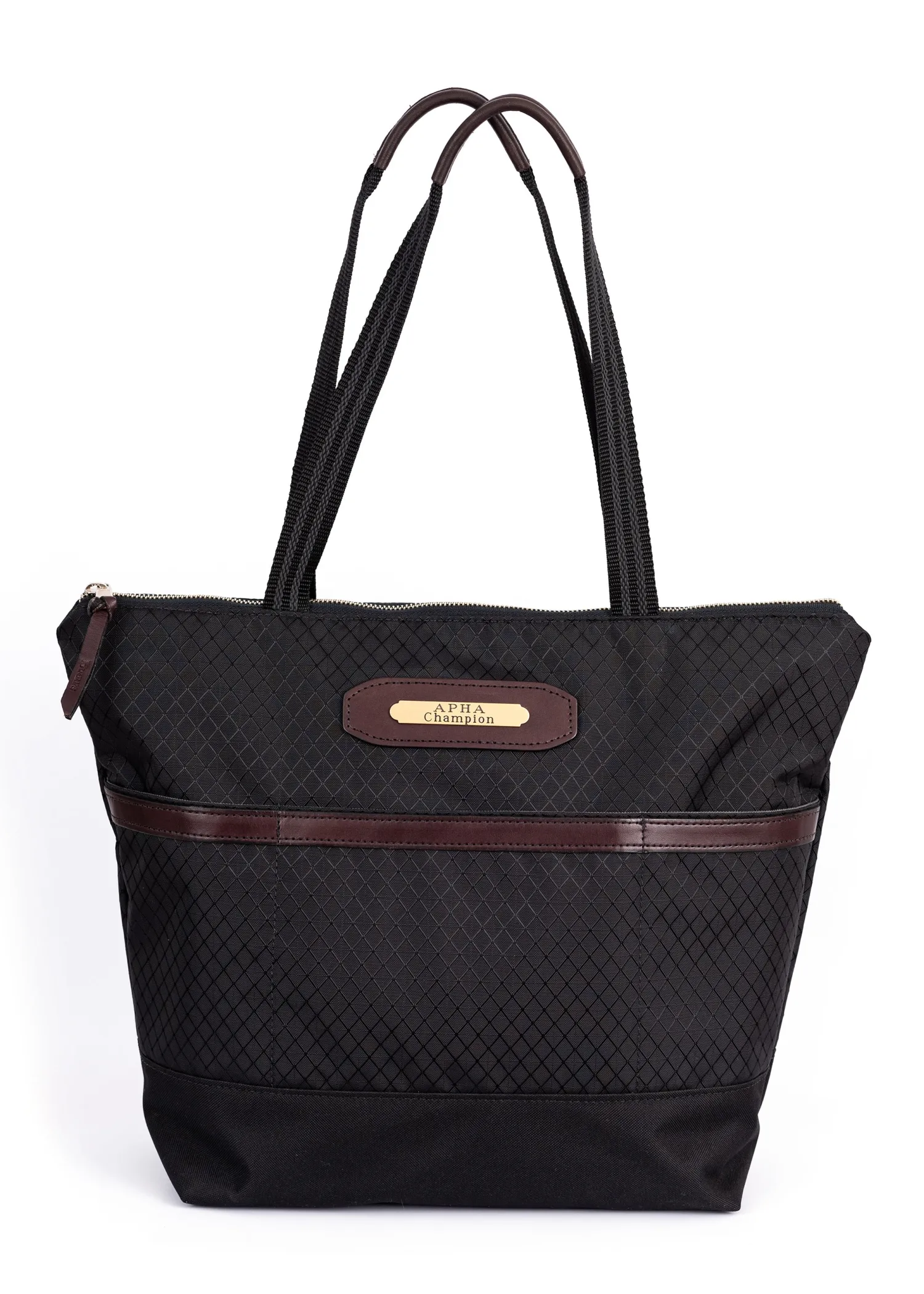 PERRIS LEATHER Perri’s® Champion Collection Tote with Nameplate Black Hot